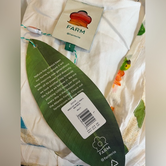 FARM RIO
Mixed Off-White Prints Midi Dress size L - Picture 7 of 7